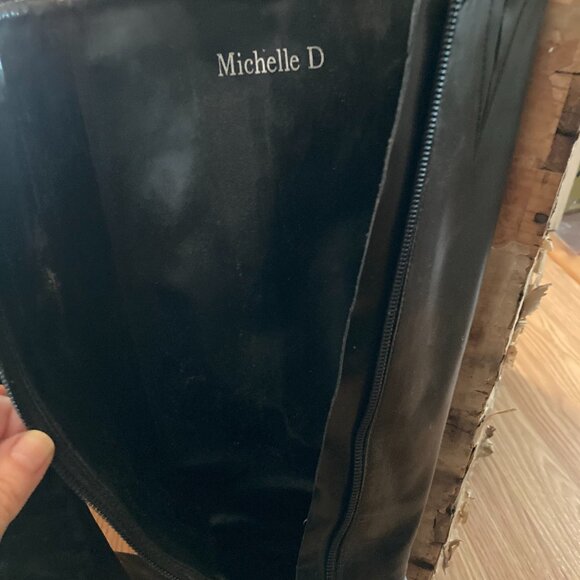 Classic heeled dress leather dress boots, leather lined, black size 7 - Picture 11 of 16